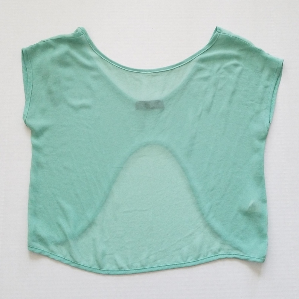 Sketchbook Sheer Backless Top